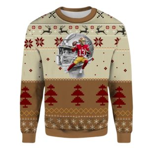 No 13 Brock Burdy San Francisco 49ers Ugly Sweater