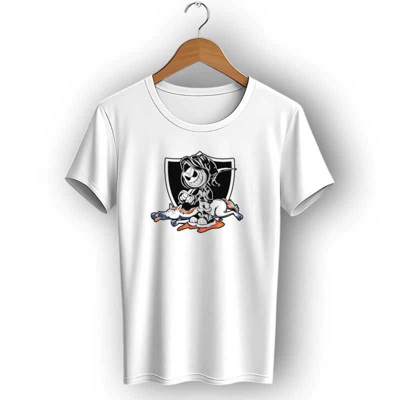 No Love For Denver Las Vegas Raiders Beat Denver Broncos Grim Reaper Over Broncos T Shirt 1 T Shirt 1