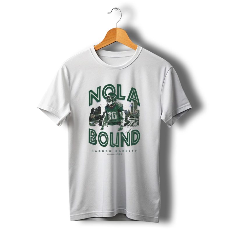 Nola Bound Saquon Barkley Philadelphia Eagles Nflpa Signature T Shirt T Shirt 1 1