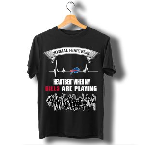 Normal Heartbeat Heartbeat When My Buffalo Bills Are Playing T Shirt