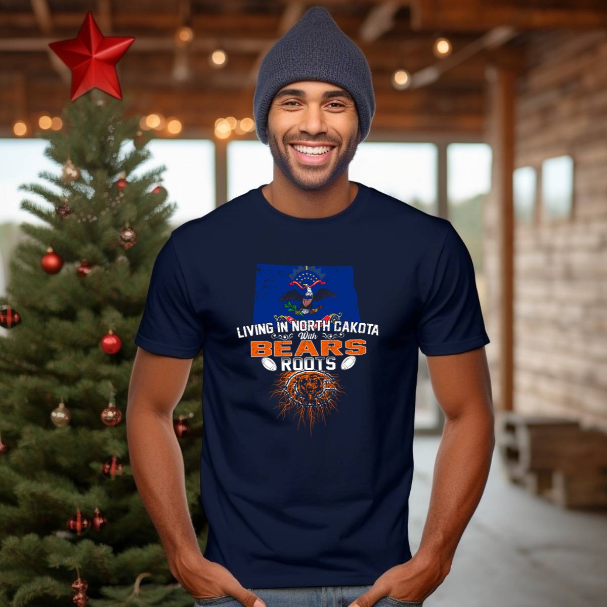 North-Dakota-Pride-With-Chicago-Bears-Loyal-Roots-T-Shirt-1_t-shirt-3_4