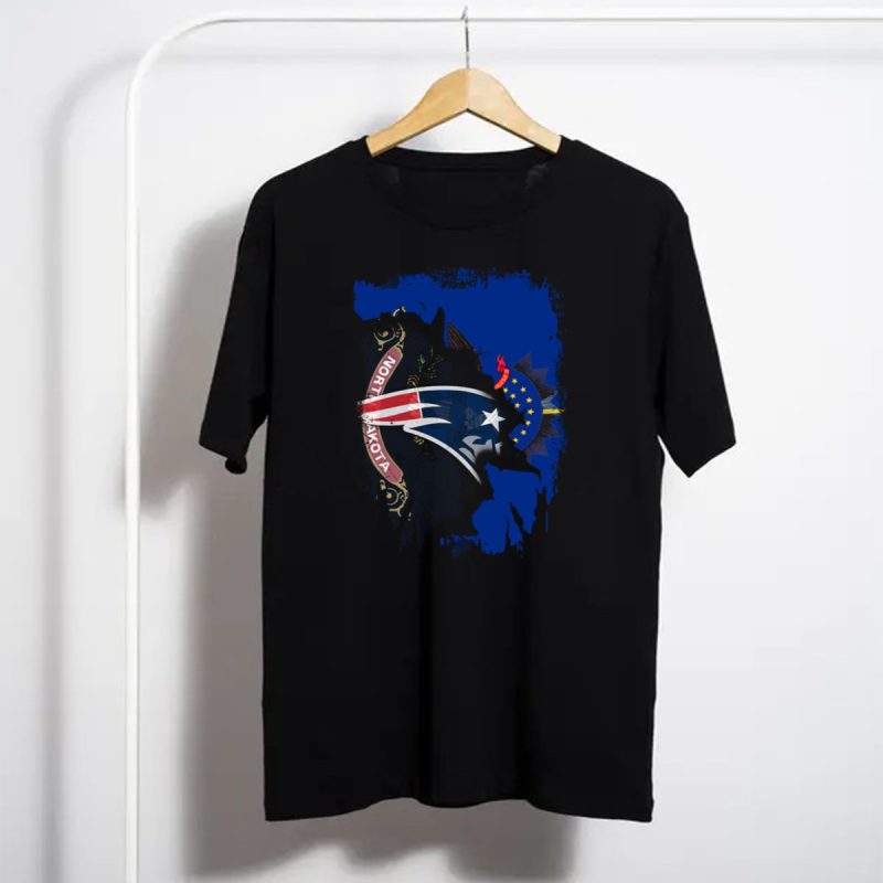 North Dakota State And Patriots Unity Emblem T Shirt T Shirt 1