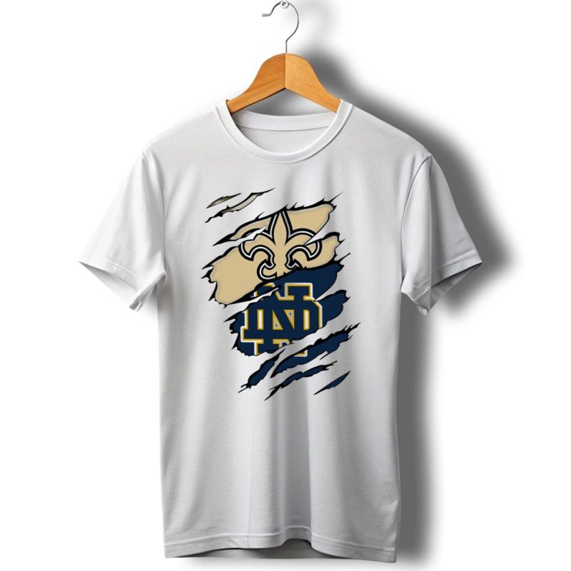 Notre-Dame-Irish-Saints-Fleur-De-Lis-Logo-Rip-Effect-T-Shirt-1_T-Shirt-1 Notre Dame Irish Saints Fleur De Lis Logo Rip Effect T Shirt 1 T Shirt 1