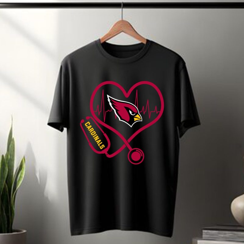 Nurse Heartbeat Love Arizona Cardinals T Shirt T Shirt 1