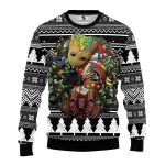 Oakland Raiders Groot Hug Christmas Ugly Sweater