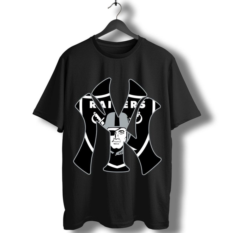 Oakland Raiders Inside New York Yankees T Shirt T Shirt 1