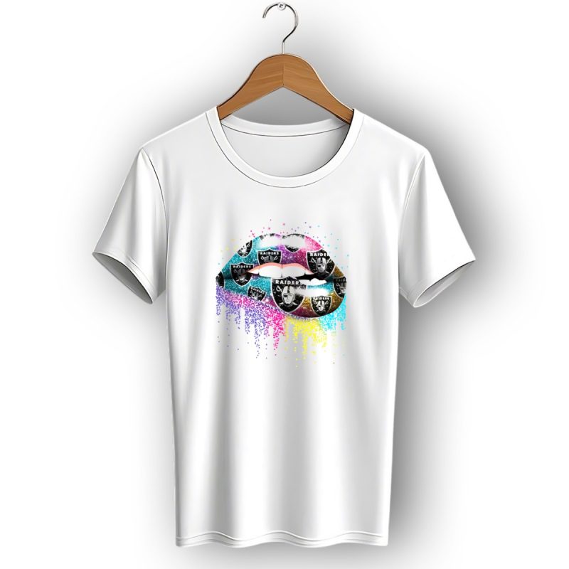 Oakland Raiders Lips Multi Color T Shirt 1 T Shirt 1
