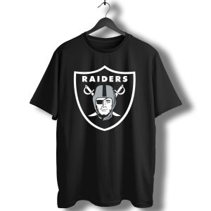 Oakland Raiders Logo Black Shield T-Shirt