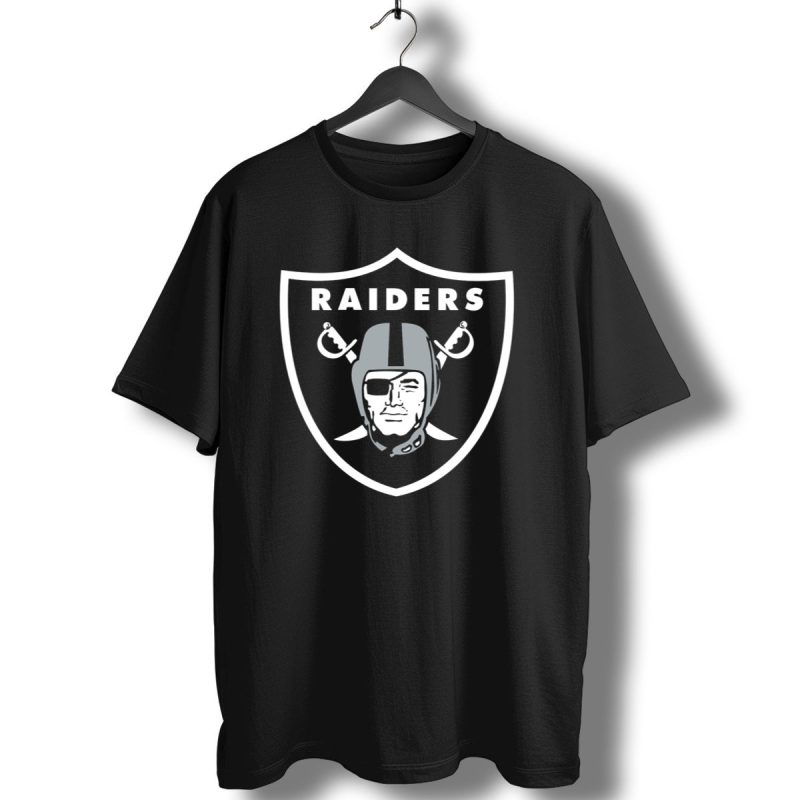 Oakland Raiders Logo Black Shield T Shirt 1 T Shirt 1