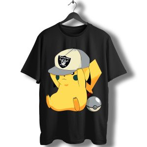 Oakland Raiders Pikachu Pokemon T-Shirt