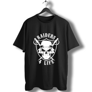Oakland Raiders Skull 4 Life T-Shirt