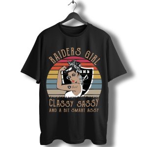 Oakland Raiders Girl Classy Sassy And A Bit Smart Assy Vintage T-Shirt