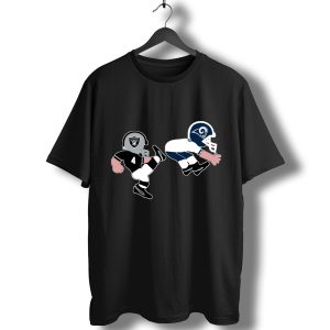 Oakland Raiders Kick Ass Los Angeles Rams T-Shirt