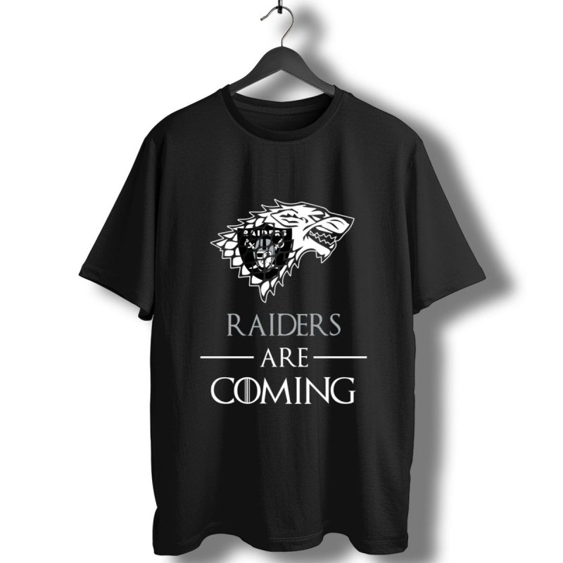 Oakland Raiders Stark House Are Coming Funny Game Of Thrones T Shirt T Shirt 1