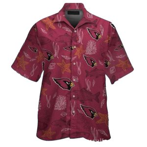 Ocean Depth Arizona Cardinals Hawaiian Shirt Nautical Cardinal Dive