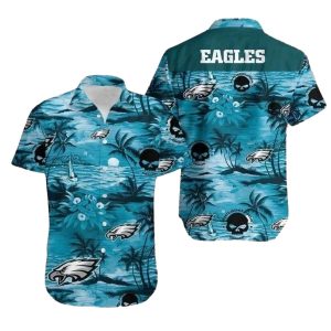 Oceanic Adventure Philadelphia Eagles Tropical Hawaiian Shirt