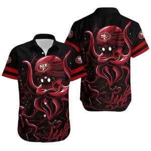 Octopus Monster 49ers Spirit San Francisco 49ers Hawaiian Shirt