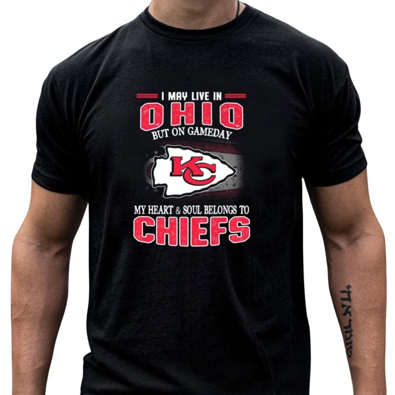 Ohio Gameday Heart And Soul Belongs To Kansas City Chiefs T Shirt T Shirt 1 1