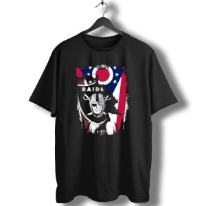 Ohio Pride With Raiders Logo Fusion T-Shirt