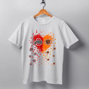Ohio State Buckeyes Chicago Bears Heart T Shirt