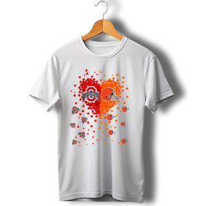 Ohio State Buckeyes Cleveland Browns Heart T-Shirt