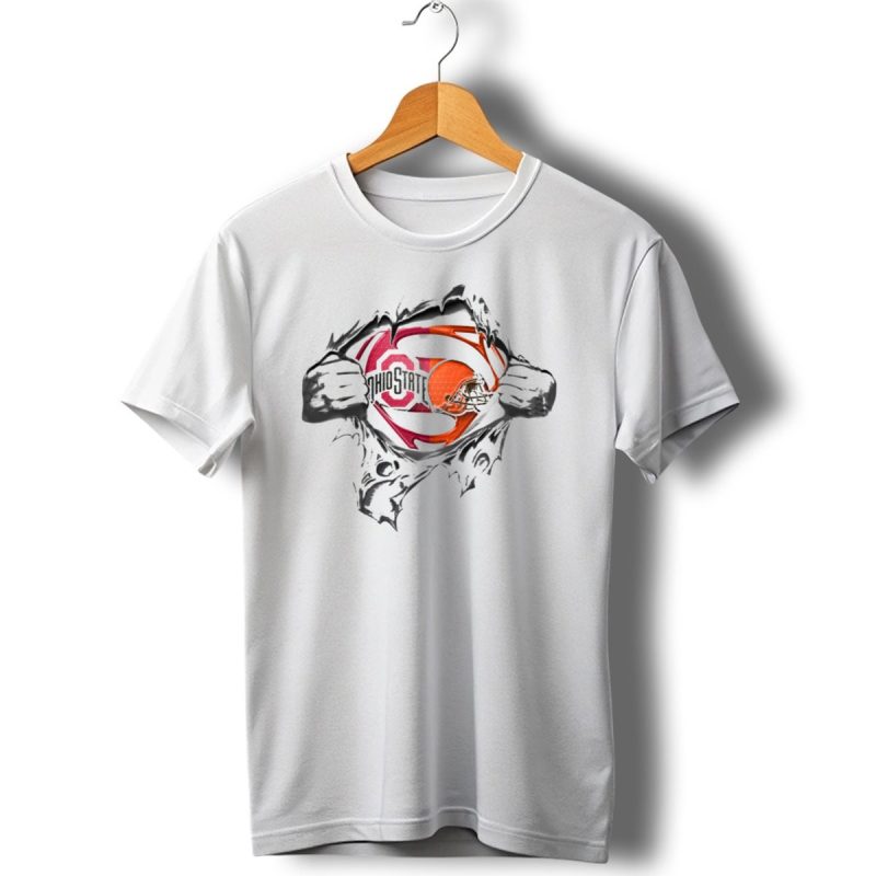 Ohio State Buckeyes Cleveland Browns Superman T Shirt 1 T Shirt 1