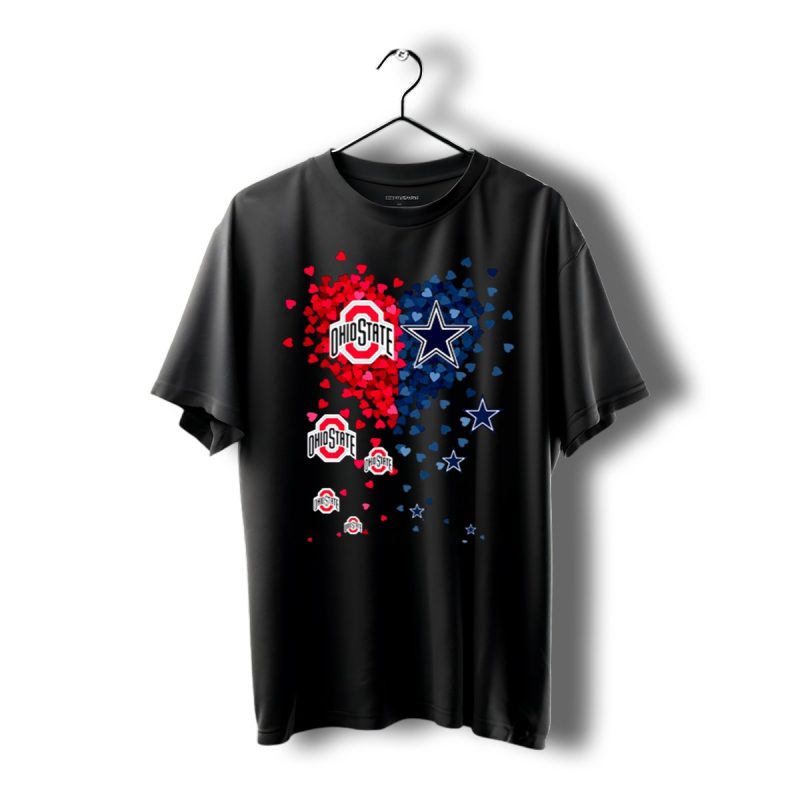 Ohio State Buckeyes And Dallas Cowboys Love Shirt T Shirt 1
