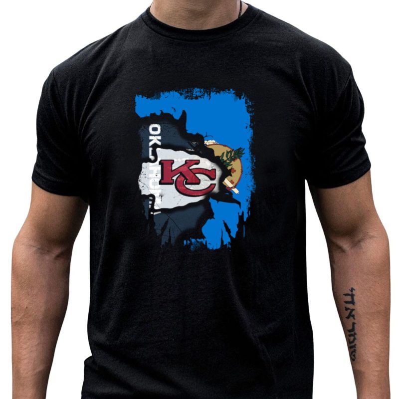 Oklahoma Chiefs Unity Kc Logo With State Flag T Shirt T Shirt 1 1