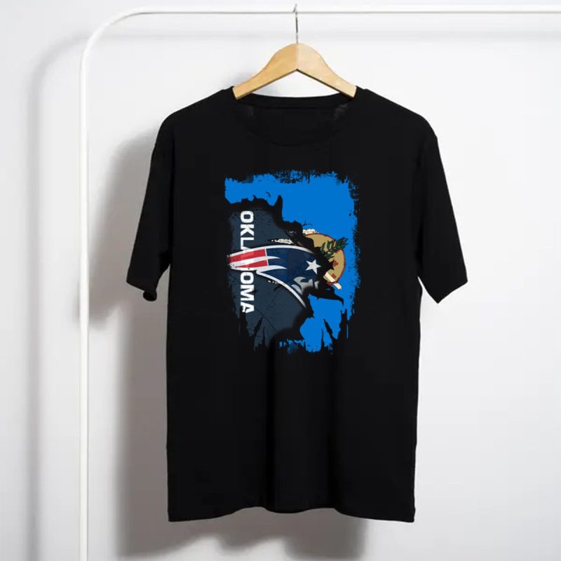 Oklahoma Patriots Map Flag Fusion Together T Shirt T Shirt 1