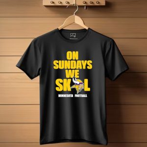 On Sundays We Skol Minnesota Football Vikings T Shirt