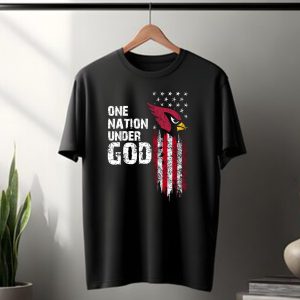 One Nation Under God Arizona Cardinals Flag T-Shirt