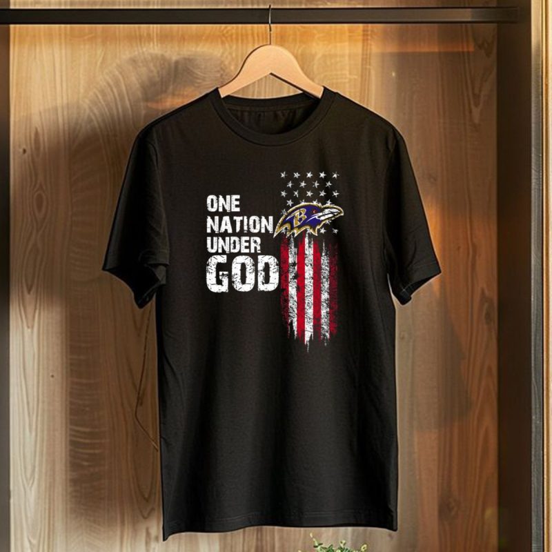 One Nation Under God Baltimore Ravens T Shirt 1 T Shirt 1