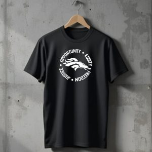 Opportunity Equity Freedom Justice Denver Broncos T-Shirt