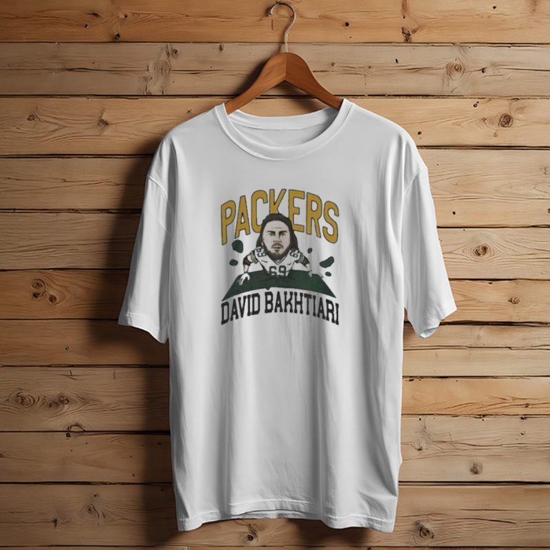 Packers David Bakhtiari Caricature T Shirt T Shirt 1 1