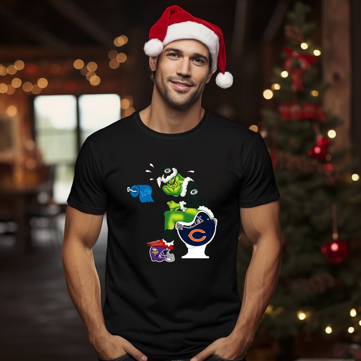 Packers-Grinch-Sitting-On-Bears-Toilet-Using-Lions-Paper-With-Vikings-Helmet-Shoes-T-Shirt-1_t-shirt-1_2