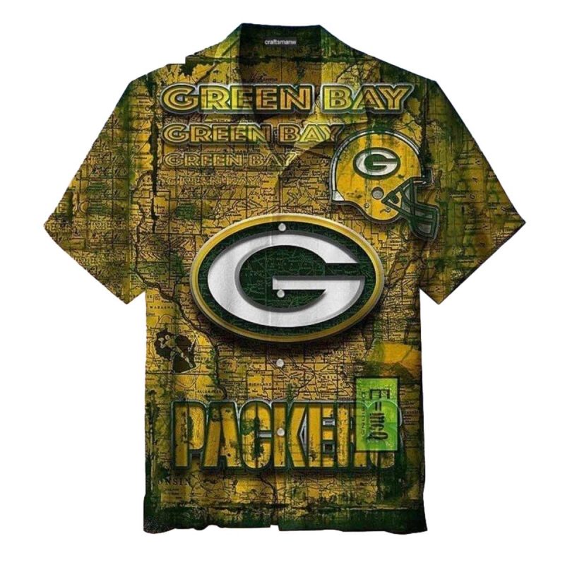 Packers Iconic Team And Logo Vintage Hawaiian Shirt 1