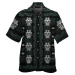 Packers Skull And Tribal Pattern Hawaiian Shirt