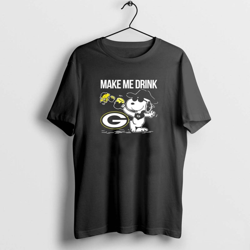 Packers Snoopy Make Me Drink Green Bay T Shirt 1 1 T Shirt 1 1