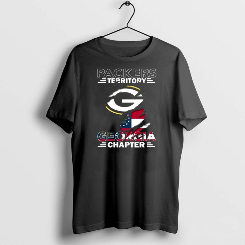 Packers Territory Georgia Chapter Green Bay Football Logo And Georgia Flag Integration T Shirt 1 1 T Shirt 1 1
