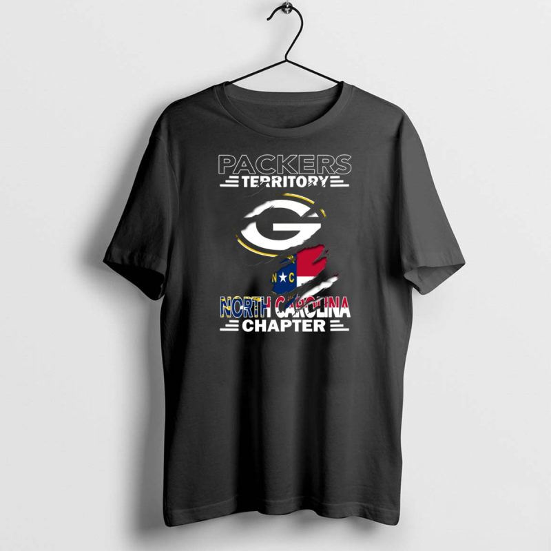 Packers Territory Green Bay Logo North Carolina Chapter Nc Flag T Shirt 1 1 T Shirt 1 1