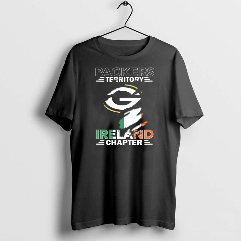 Packers Territory Ireland Chapter Green Bay Logo And Irish Flag T Shirt 1 1 T Shirt 1 1