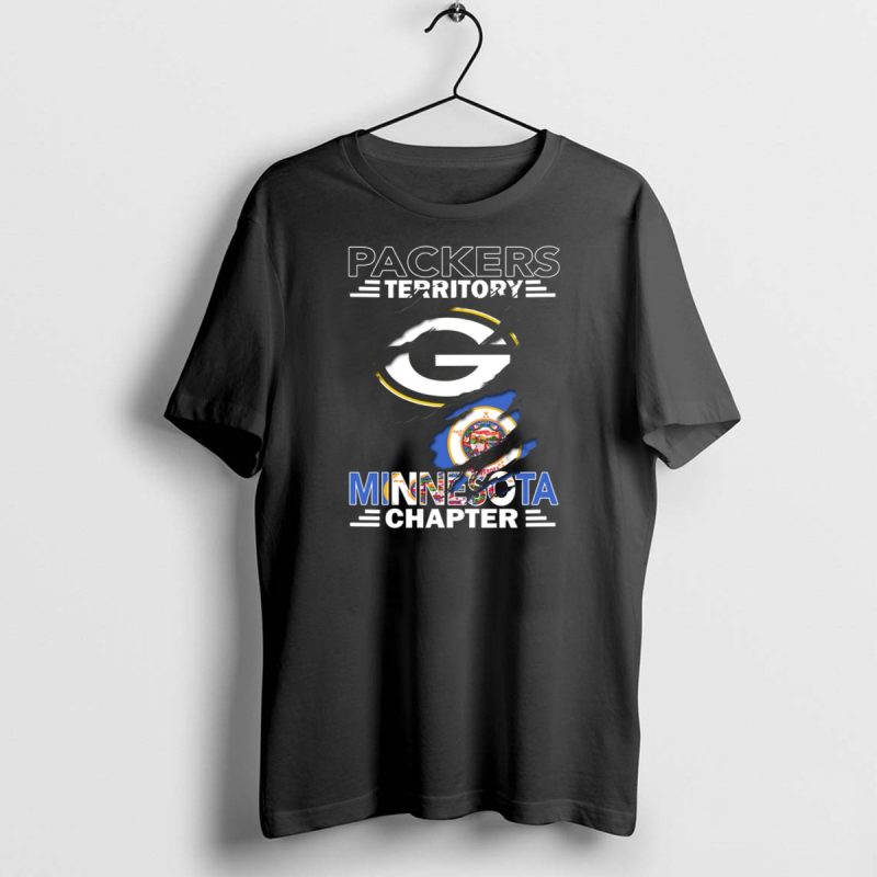 Packers Territory Minnesota Chapter Green Bay Logo With Minnesota Emblem T Shirt 1 1 T Shirt 1 1