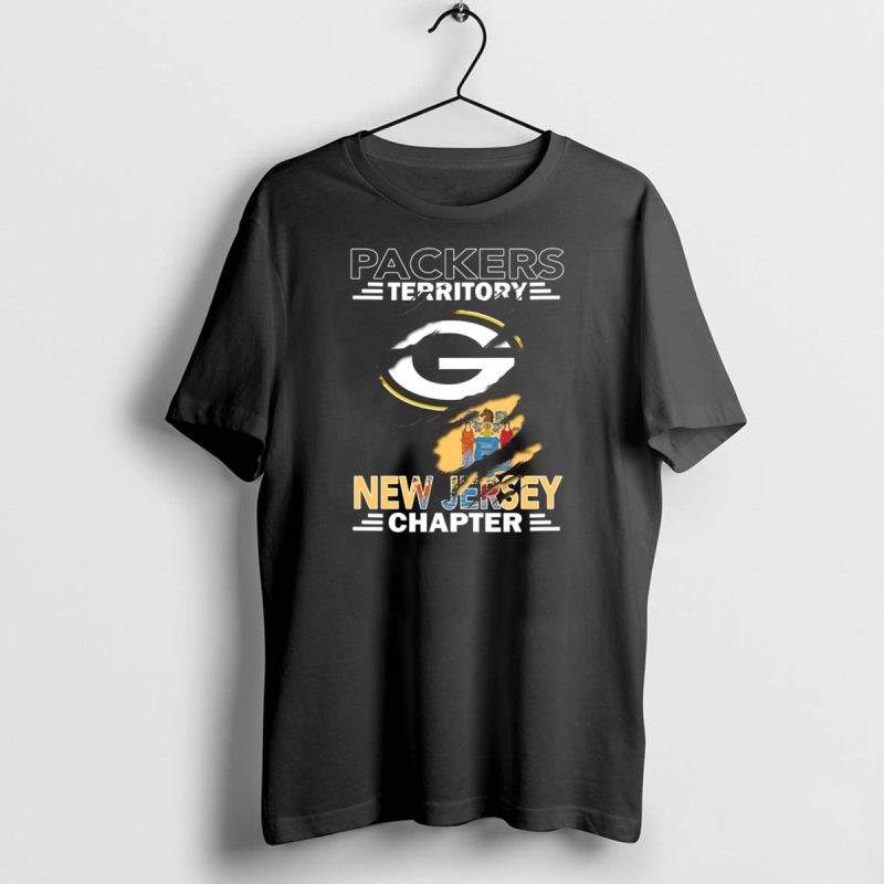 Packers Territory New Jersey Chapter Green Bay Logo And State Flag T Shirt 1 1 T Shirt 1 1