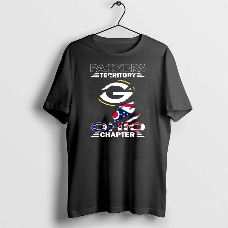 Packers Territory Ohio Chapter Green Bay Flag T Shirt 1 1 T Shirt 1 1