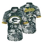 Packers Tropical Green Pattern Hawaiian Shirt