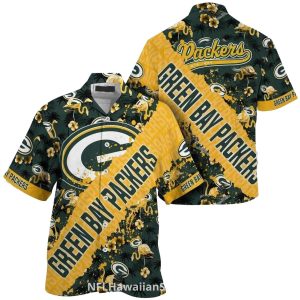 Packers With Detailed Green Bay Legacy Tribute Hawaiian Shirt