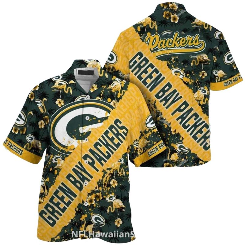 Packers With Detailed Green Bay Legacy Tribute Hawaiian Shirt 1