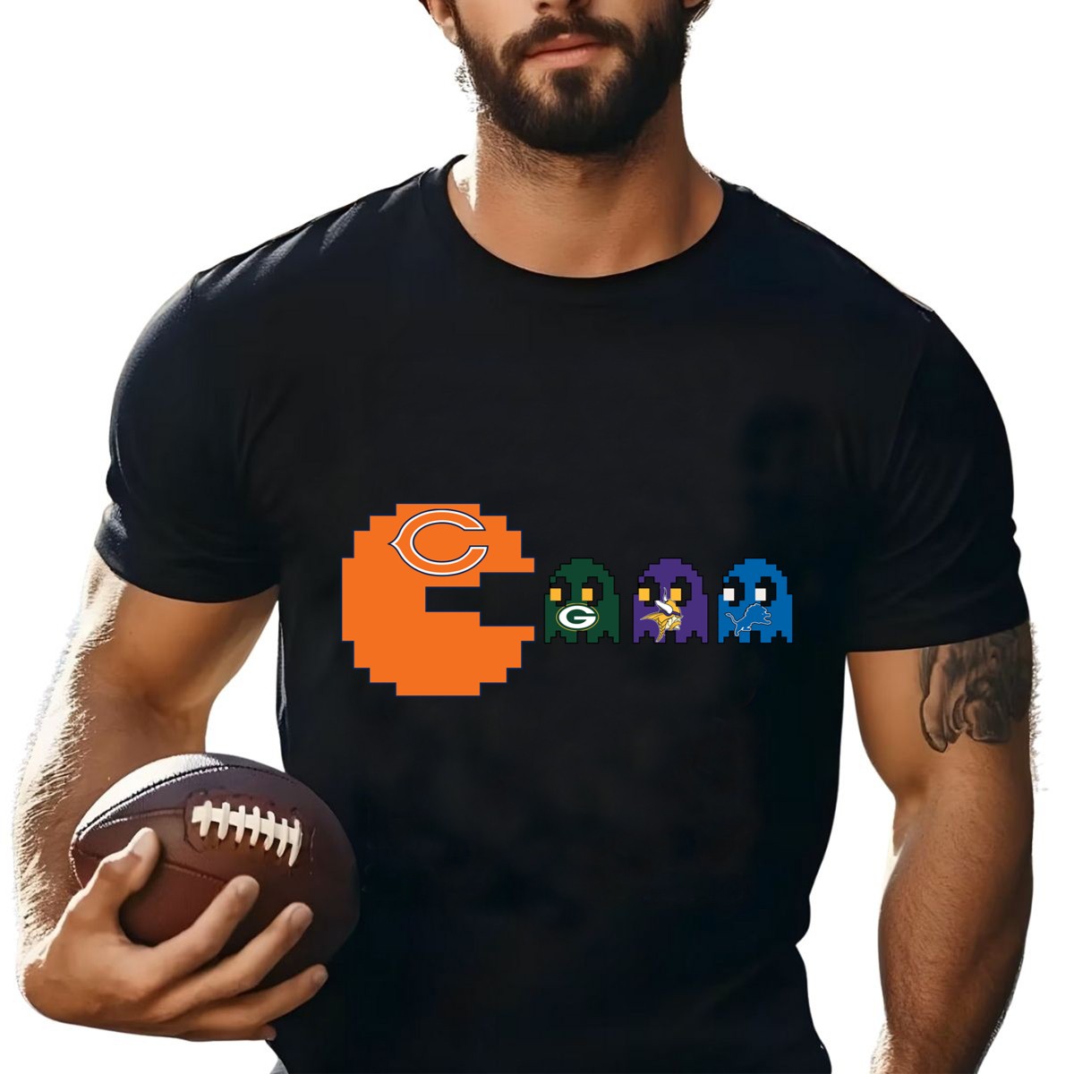Pacman-American-Football-Chicago-Bears-shirt_t-shirt-1_2