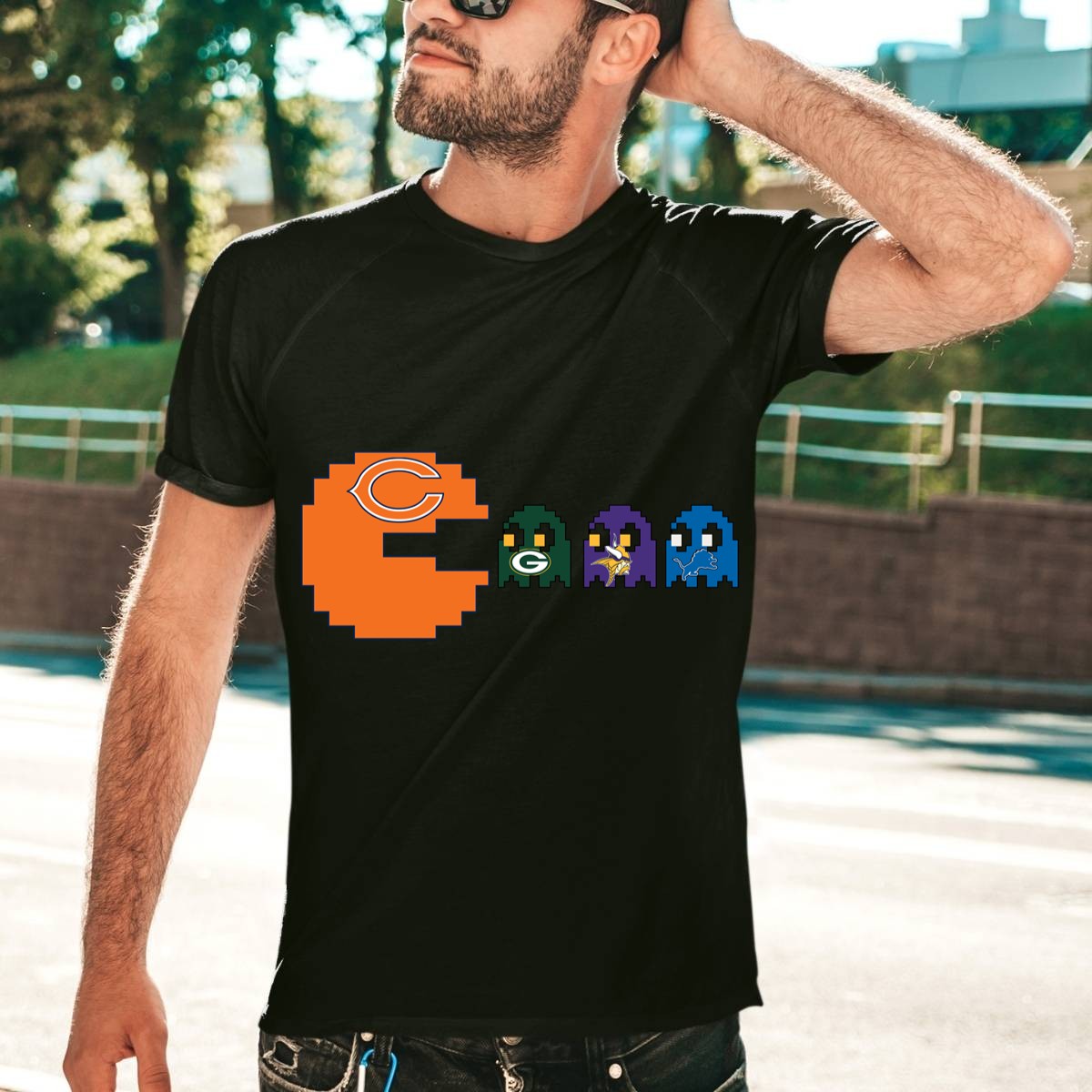 Pacman-American-Football-Chicago-Bears-shirt_t-shirt-4_5