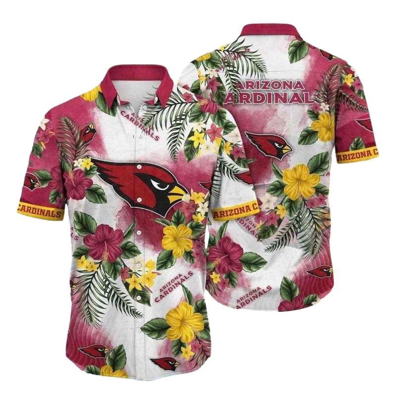 Paradise Pink Arizona Cardinals Hawaiian Shirt 1
